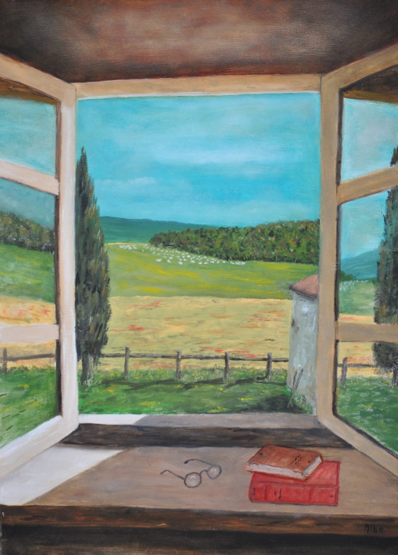 “In agriturismo” olio su tela cm 50×70 “In agriturismo” olio su tela cm 50×70