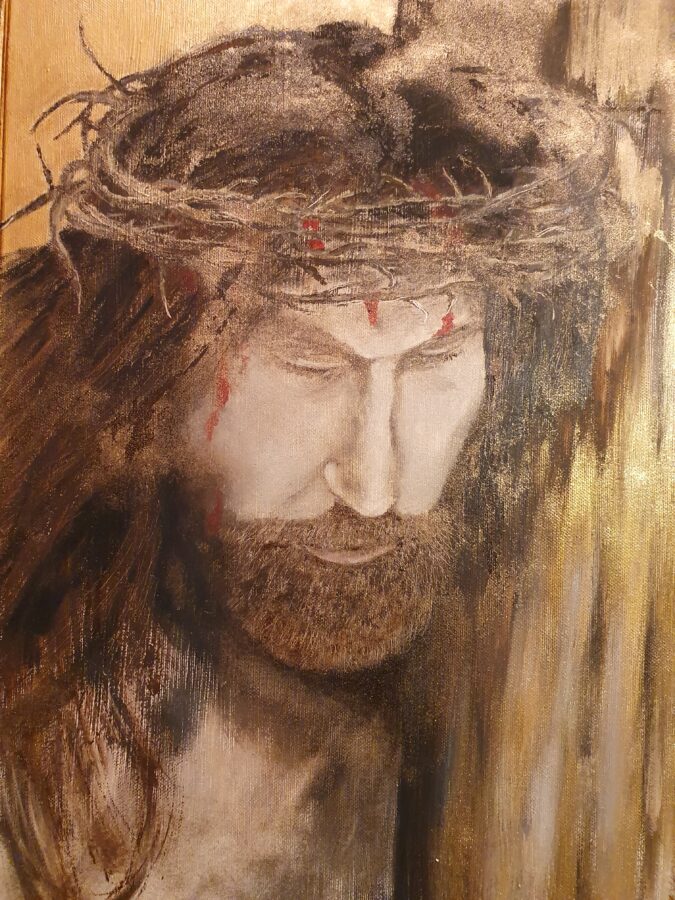 “Gesù”- olio su tela cm 40×50